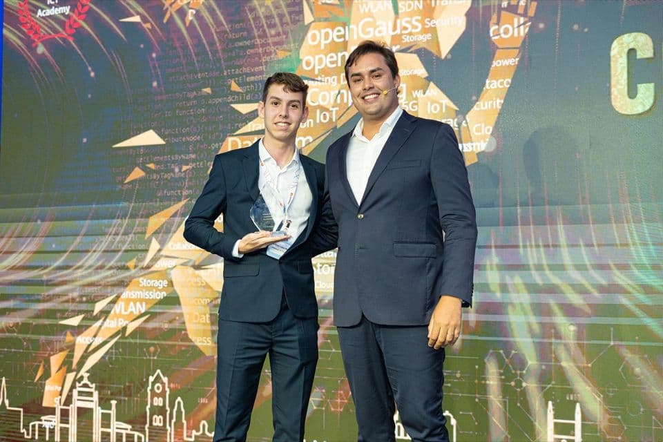 Huawei ICT Academy ambassador recognition context from João's early ecosystem-building chapter.